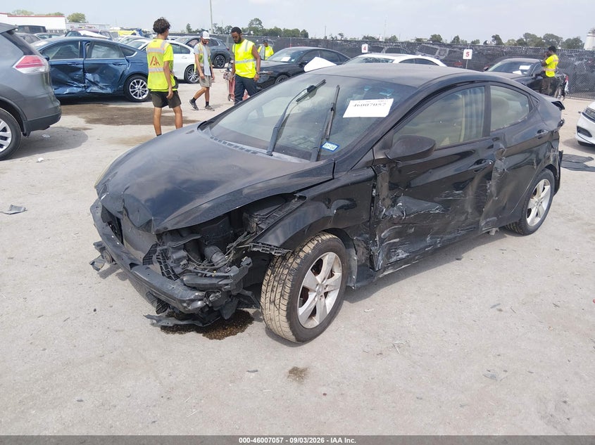 2011 Hyundai Elantra Gls, Front End, IAAI, VIN 5NPDH4AE6BH049186 — photo 2