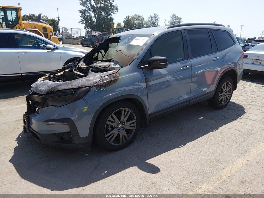 Vin: 5fnyf6h34nb090958, lot: 46506483, honda pilot awd sport 20222