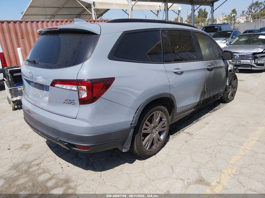 Vin: 5fnyf6h34nb090958, lot: 46506483, honda pilot awd sport 20224