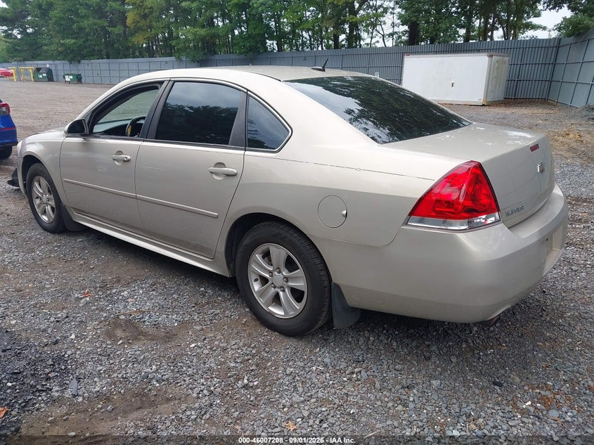 CHEVROLET IMPALA 2012 VIN 2G1WA5E36C1263926