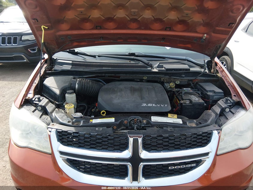 2012 DODGE CARAVAN VAN 3.6L V-6 DOHC, VVT, REGULAR , 283HP