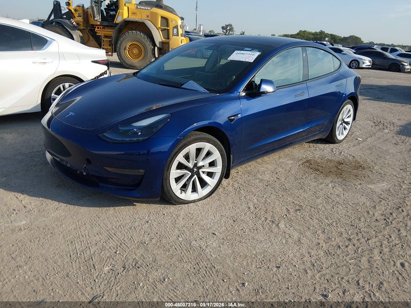 Vin: 5yj3e1eb4nf338699, lot: 46506692, tesla model 3 long range dual motor all-wheel drive 20222