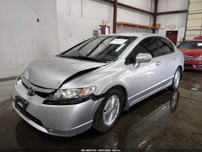 2007 HONDA CIVIC SEDAN 1.3L I-4 VVT, REGULAR , 93HP