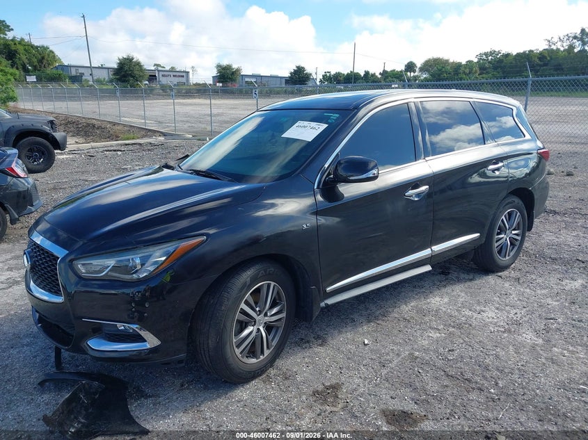 2019 Infiniti Qx60 Pure, Right Front, IAAI, VIN 5N1DL0MNXKC562158 — photo 2