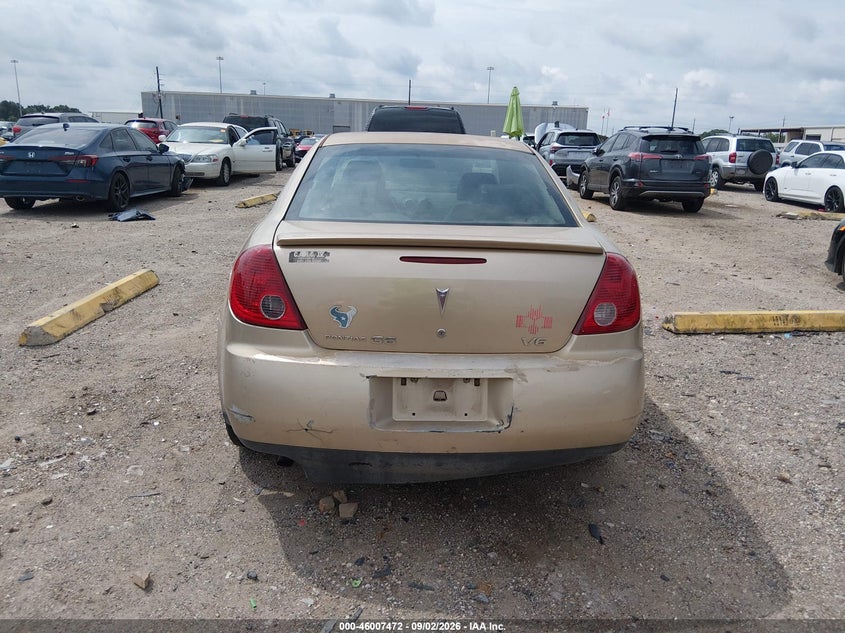 PONTIAC G6 2006 VIN 1G2ZG558664206024