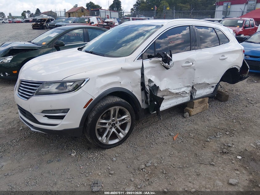 Vin: 5lmc12a95fu107896, lot: 46506887, lincoln mkc 20152