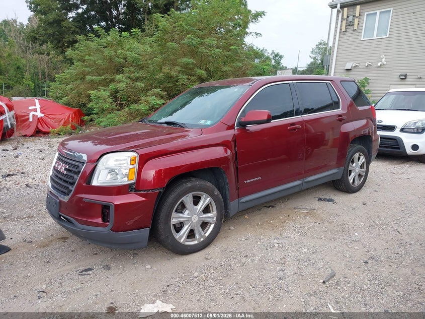 2017 GMC Terrain, Удар спереду, IAAI, VIN 2GKALMEKXH6230357 — фото 2