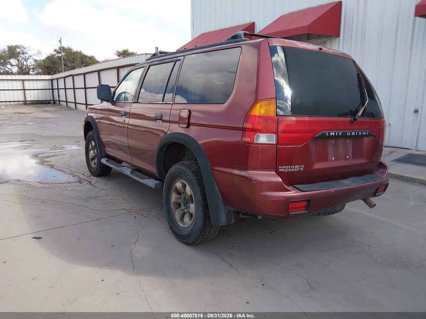 1999 MITSUBISHI MONTERO SPORT auction photo 3