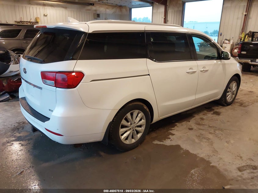 Vin: kndmc5c10f6035511, lot: 46506894, kia sedona ex 20154