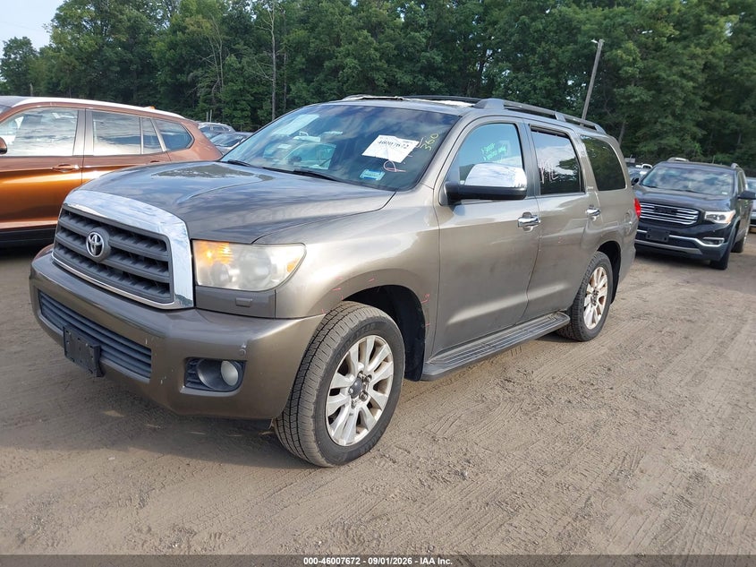 2008 Toyota Sequoia, Дах, IAAI, VIN 5TDBY67A78S022234 — фото 2