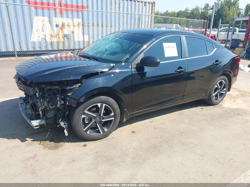 Vin: 3n1ab8cv0ry256777, lot: 46507064, nissan sentra sv xtronic cvt 20242