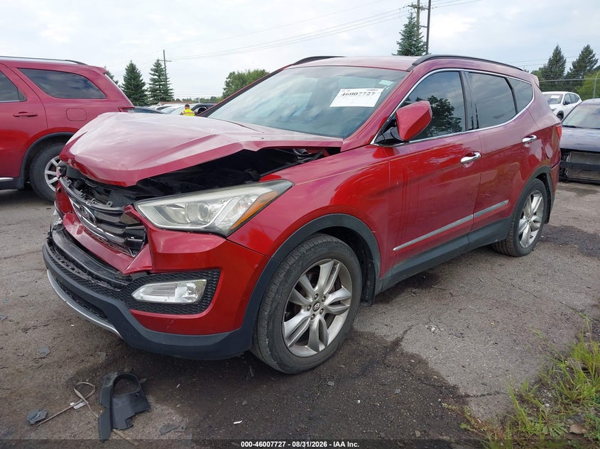 Vin: 5xyzu3la8dg045947, lot: 46507103, hyundai santa fe sport 2.0t 20132