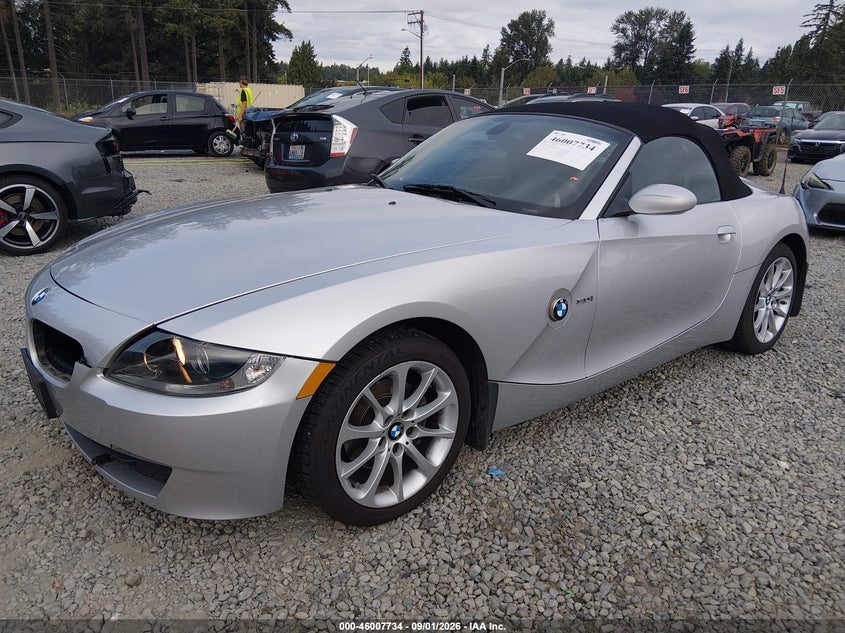 2008 BMW Z4 CABRIO 3.0L I-6 DOHC, VVT, 215HP
