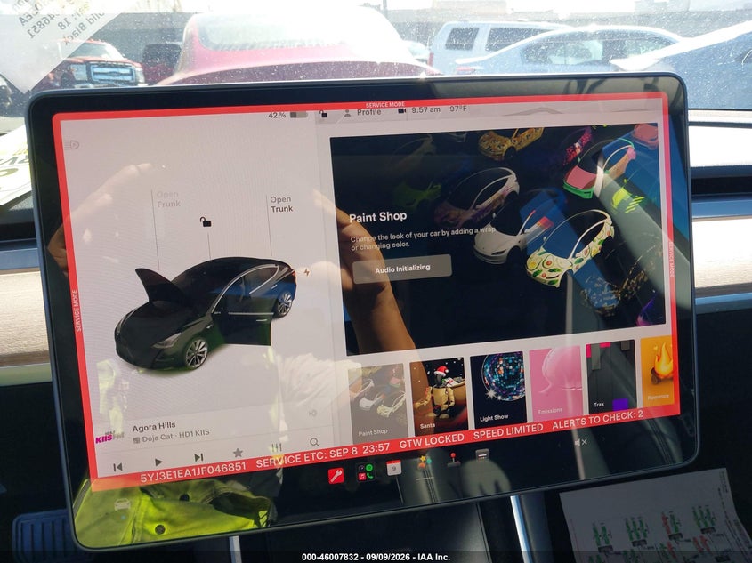 TESLA MODEL 3 2018 VIN 5YJ3E1EA1JF046851