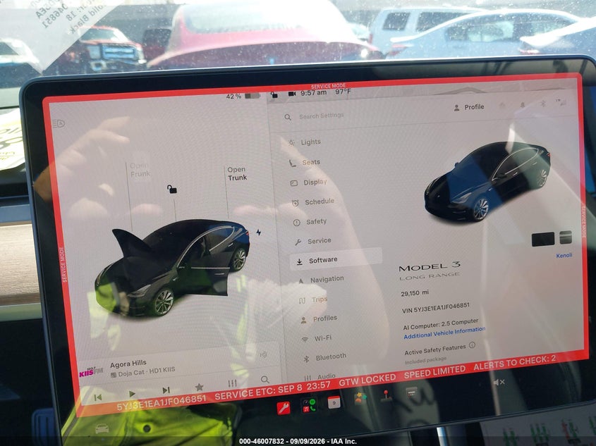 TESLA MODEL 3 2018 VIN 5YJ3E1EA1JF046851