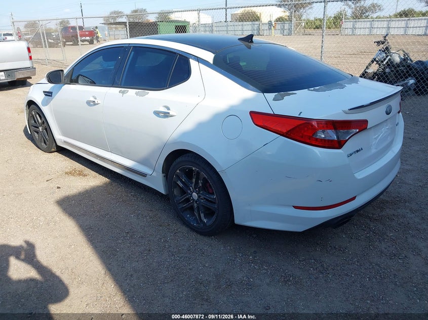 Vin: 5xxgr4a64dg111315, lot: 46507248, kia optima sx 20133