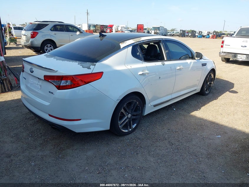 Vin: 5xxgr4a64dg111315, lot: 46507248, kia optima sx 20134