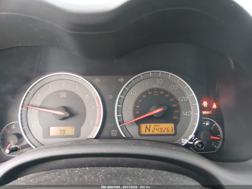TOYOTA COROLLA 2010 VIN 2T1BU4EE9AC397028