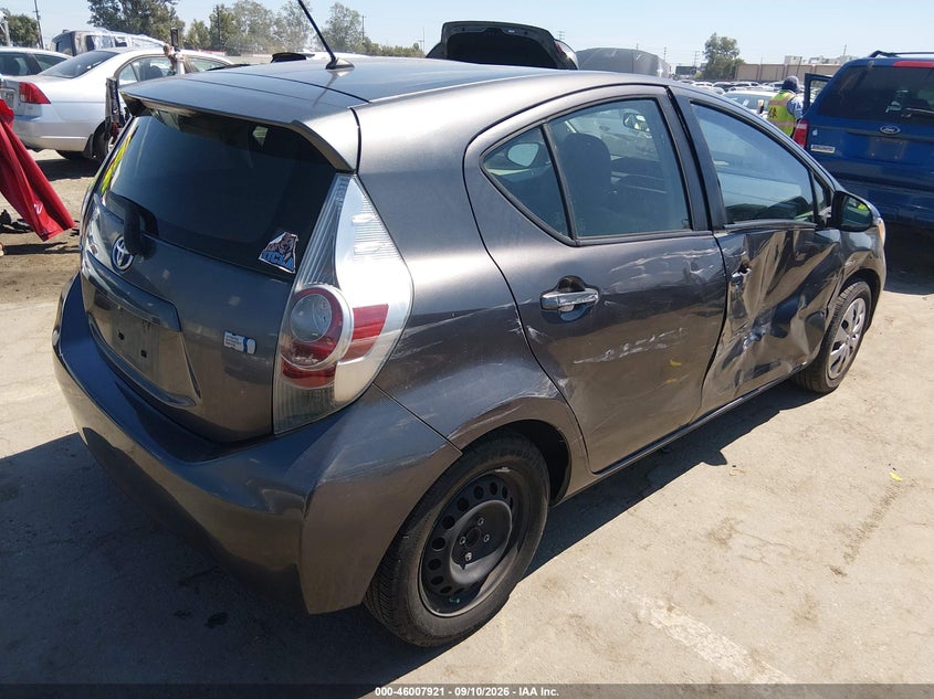 Vin: jtdkdtb37e1574523, lot: 46507297, toyota prius c two 20144