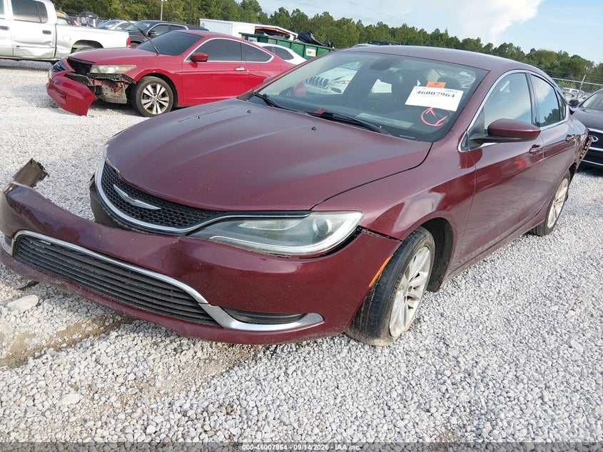 Vin: 1c3cccab9gn137901, lot: 46507340, chrysler 200 limited 20162