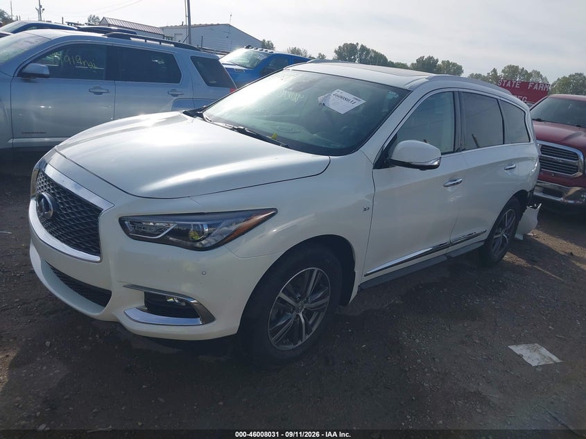 Vin: 5n1dl0mm5kc530211, lot: 46507407, infiniti qx60 luxe/pure 20192