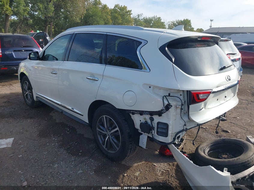 Vin: 5n1dl0mm5kc530211, lot: 46507407, infiniti qx60 luxe/pure 20193