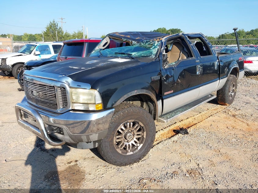 2004 Ford F250, Крыша, IAAI, VIN 1FTNW21P14EA11691 — фото 2