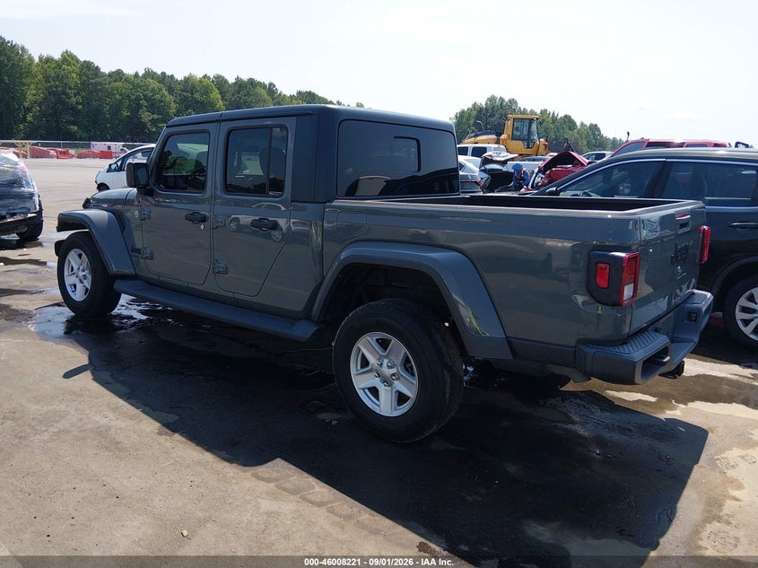 Vin: 1c6hjtag3ml506611, lot: 46507597, jeep gladiator sport s 4x4 20213