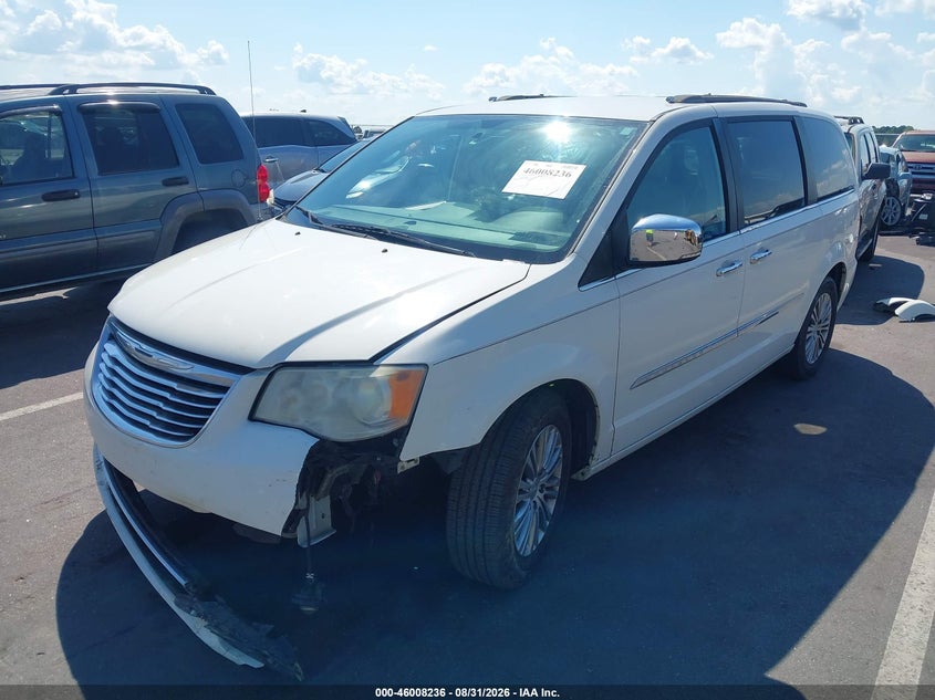 Vin: 2c4rc1cg3dr653902, lot: 46507612, chrysler town & country touring-l 20132