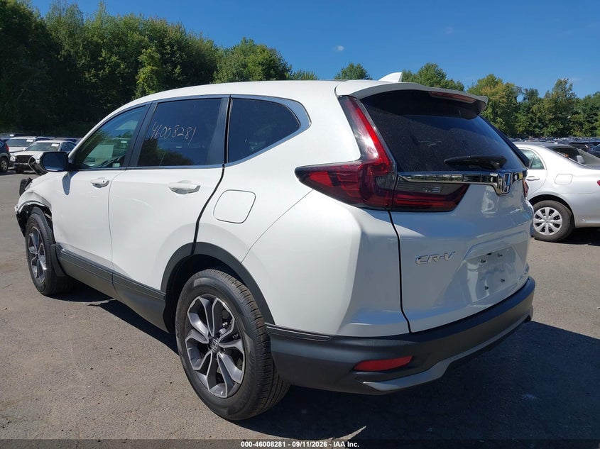 Vin: 2hkrw2h51nh666358, lot: 46507657, honda cr-v awd ex 20223