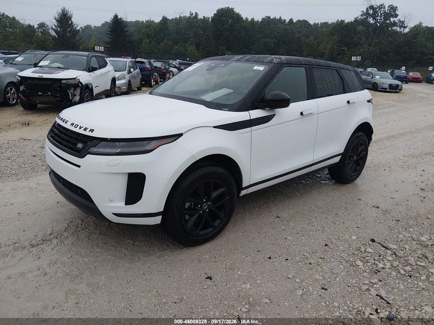 Vin: salzj2fx8rh237928, lot: 46507704, land rover range rover evoque core s 20242