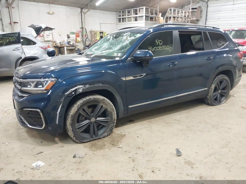 2021 VOLKSWAGEN ATLAS 3.6L V6 SE W/TECHNOLOGY R-LINE · Фото 2