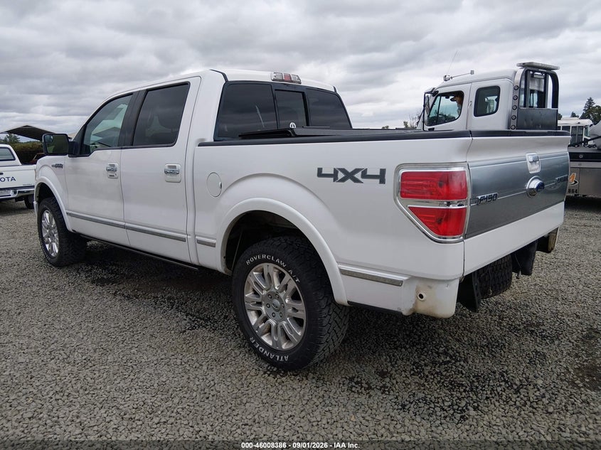 Vin: 1ftfw1ef9bfc34794, lot: 46507761, ford f-150 platinum 20113