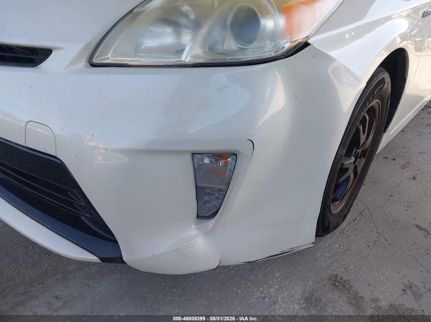 2012 TOYOTA PRIUS HATCHBACK 1.8L I-4 DOHC, VVT, REGULAR , 98HP