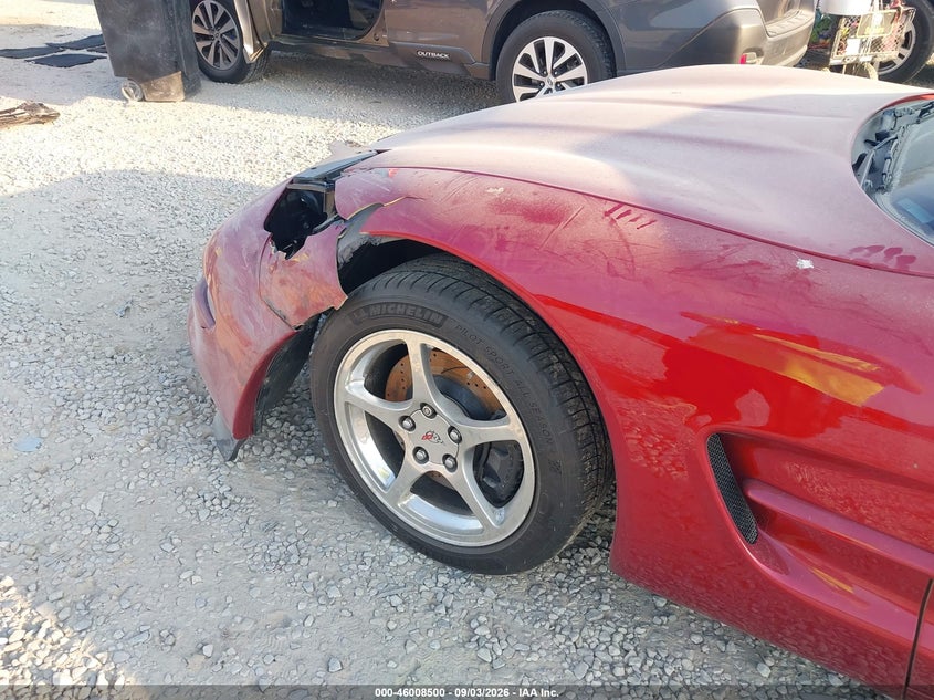 CHEVROLET CORVETTE 2002 VIN 1G1YY22G925127734