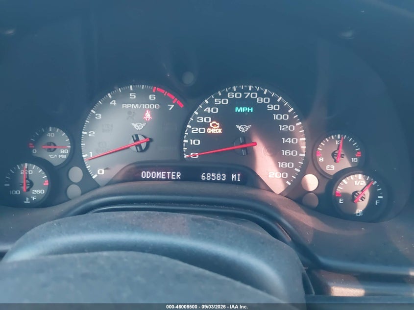 CHEVROLET CORVETTE 2002 VIN 1G1YY22G925127734