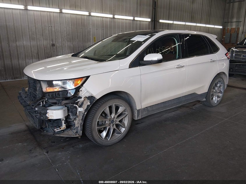 Vin: 2fmpk4k93fbb00060, lot: 46507883, ford edge titanium 20152