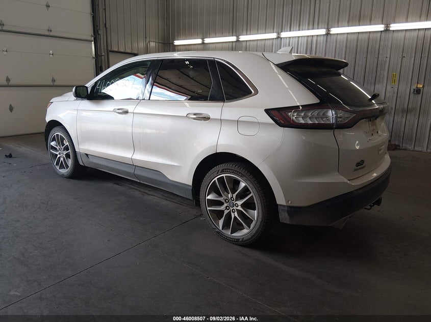 Vin: 2fmpk4k93fbb00060, lot: 46507883, ford edge titanium 20153