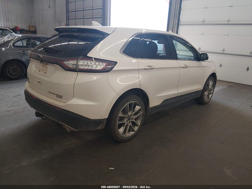 Vin: 2fmpk4k93fbb00060, lot: 46507883, ford edge titanium 20154
