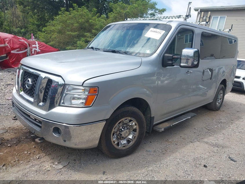 Vin: 5bzaf0aa0hn853250, lot: 46507907, nissan nv passenger nv3500 hd sl v8 20172