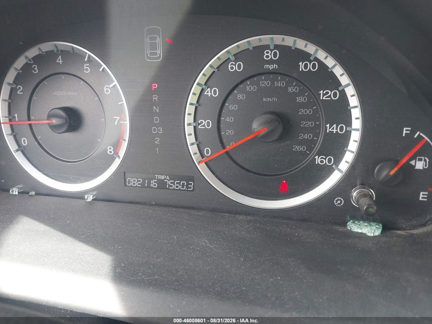 2012 HONDA ACCORD SEDAN 2.4L I-4 DOHC, VVT, REGULAR , 177HP
