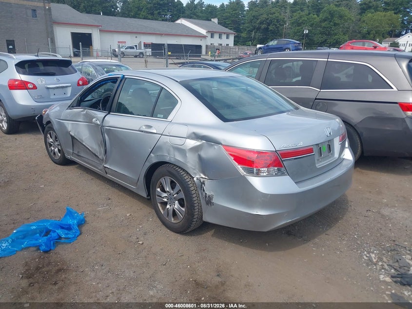 2012 HONDA ACCORD SEDAN 2.4L I-4 DOHC, VVT, REGULAR , 177HP