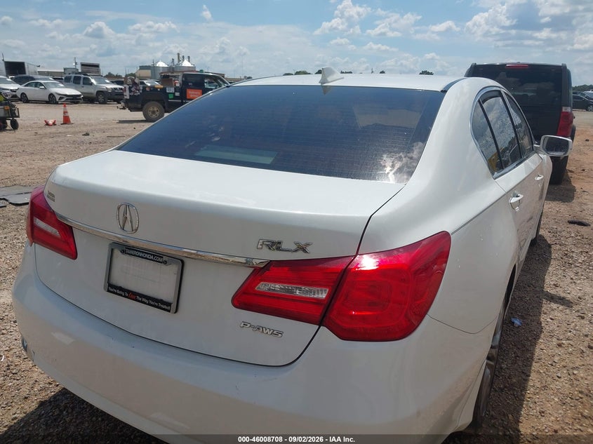 Vin: jh4kc1f54gc000180, lot: 46508084, acura rlx technology package 20164