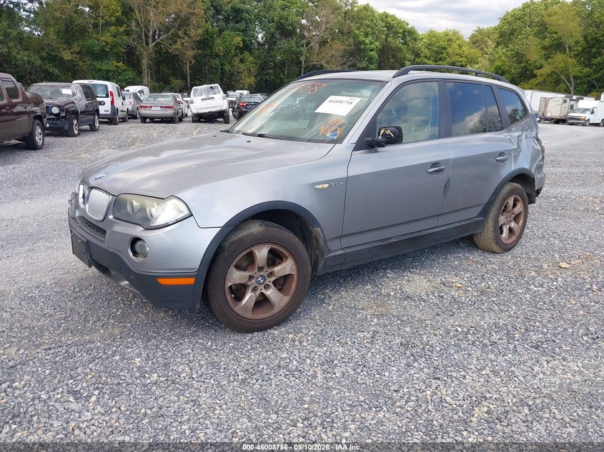2007 BMW X3, Изъятое, IAAI, VIN WBXPC93427WF23431 — фото 2