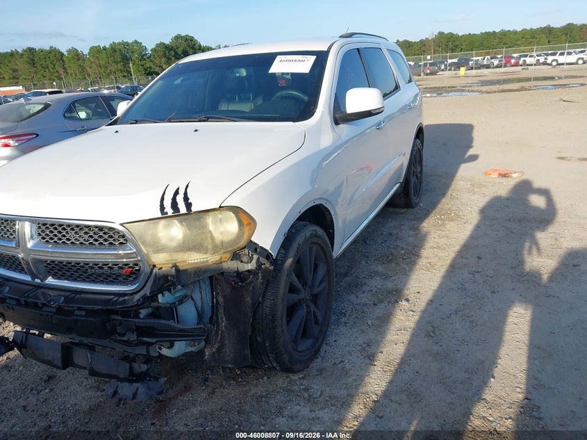 Vin: 1c4rdhdg3dc516651, lot: 46508184, dodge durango crew 20132
