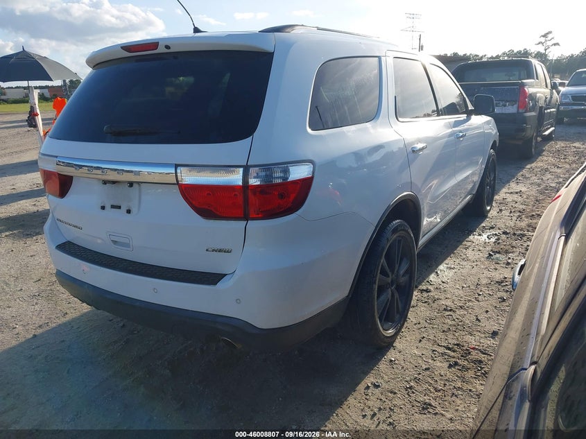 Vin: 1c4rdhdg3dc516651, lot: 46508184, dodge durango crew 20134