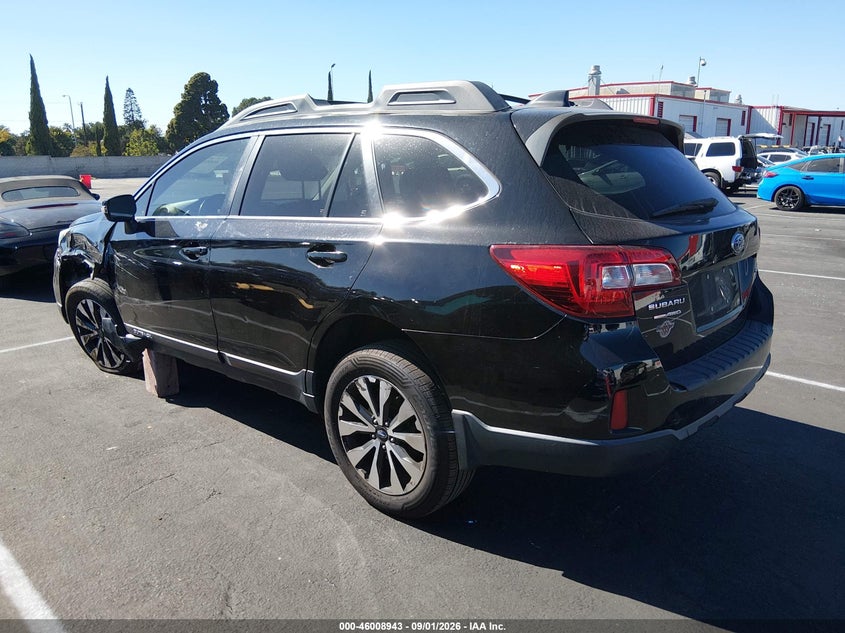 Vin: 4s4bsajc0g3281657, lot: 46508319, subaru outback 2.5i limited 20163
