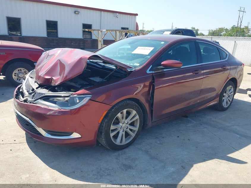Vin: 1c3cccab8fn547734, lot: 46508330, chrysler 200 limited 20152