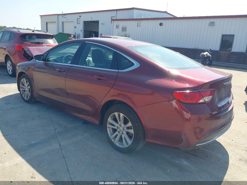 Vin: 1c3cccab8fn547734, lot: 46508330, chrysler 200 limited 20153