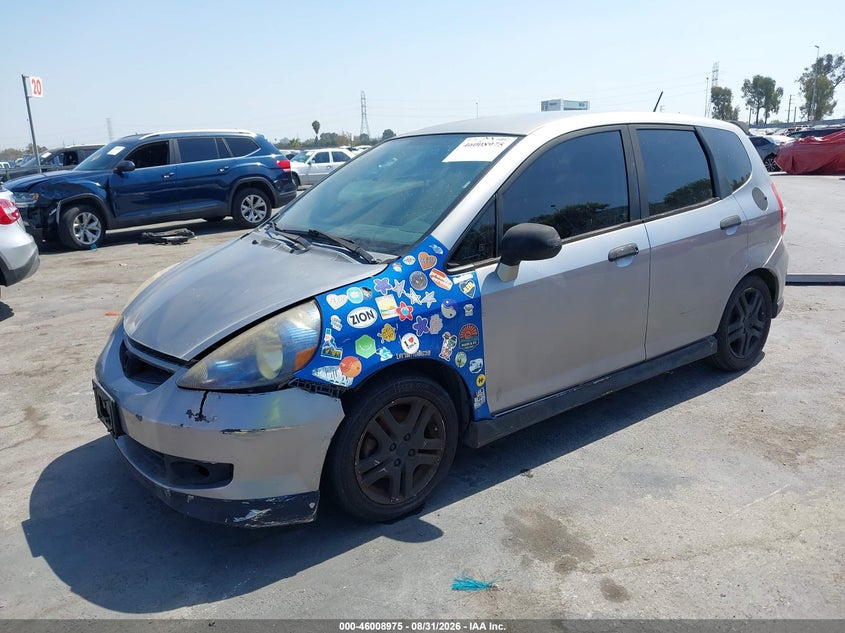 2008 Honda Fit, Звичайний знос, IAAI, VIN JHMGD37628S011398 — фото 2